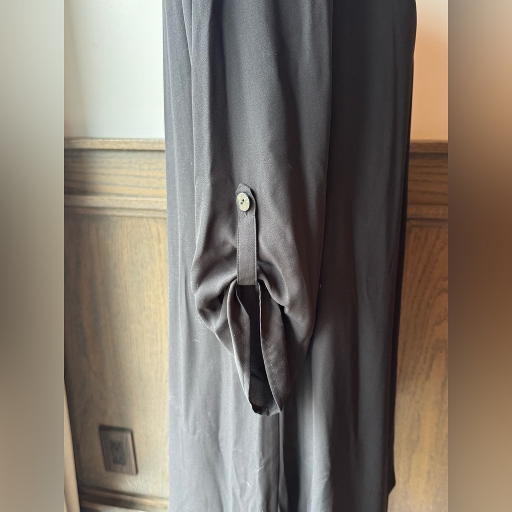 Decree Gray 3/4 Sleeve little black dress NWT size large - Picture 6 of 9
